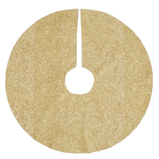 Elegant Faux Gold Glitter Kerstboom Rok (Voorkant)