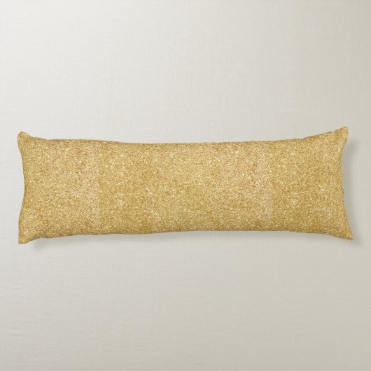 Elegant Faux Gold Glitter Lichaamskussen (Achterkant)