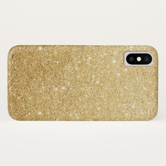 Elegant Faux Gold Glitter Luxury Case-Mate iPhone Case (Achterkant (horizontaal))