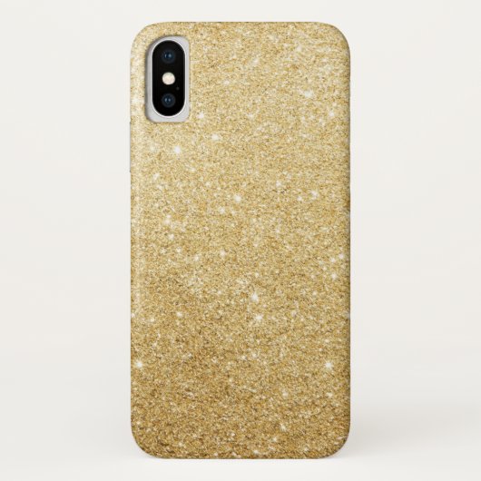 Elegant Faux Gold Glitter Luxury Case-Mate iPhone Case (Achterkant)