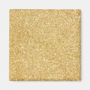 Elegant Faux Gold Glitter Magneet