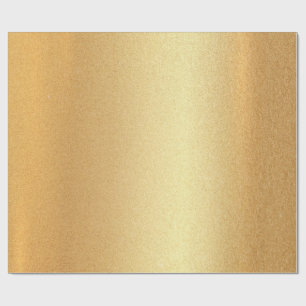 Elegant Faux Gold Glitter Modern Golden Glossy Cadeaupapier