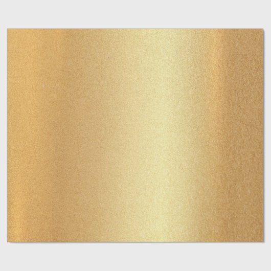 Elegant Faux Gold Glitter Modern Golden Glossy Cadeaupapier (Vlak)
