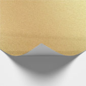 Elegant Faux Gold Glitter Modern Gouden Glanzend Cadeaupapier (Hoek)