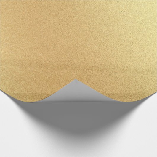 Elegant Faux Gold Glitter Modern Gouden Glanzend Cadeaupapier (Hoek)