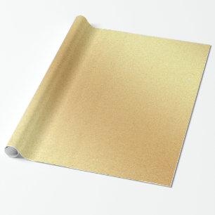Elegant Faux Gold Glitter Modern Gouden Glanzend Cadeaupapier