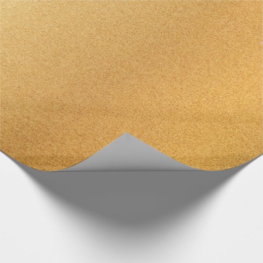 Elegant Faux Gold Glitter Modern Gouden Glanzend Cadeaupapier (Hoek)