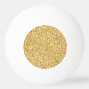 Elegant Faux Gold Glitter Pingpongbal