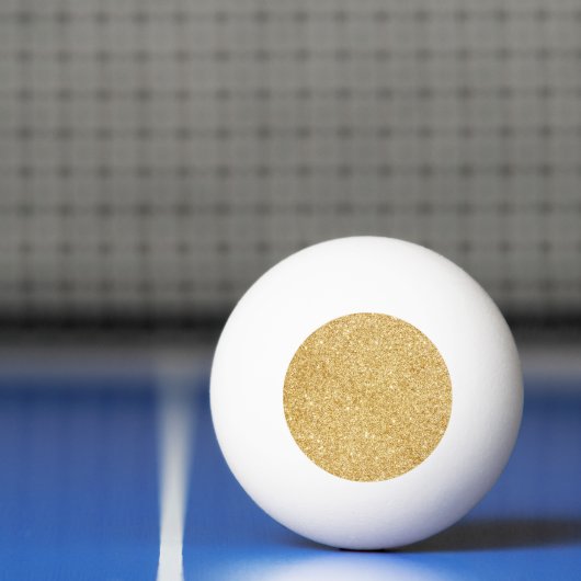 Elegant Faux Gold Glitter Pingpongbal (Net)