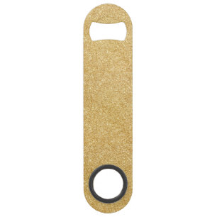 Elegant Faux Gold Glitter Speed Flessenopener
