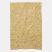 Elegant Faux Gold Glitter Theedoek (Verticaal)