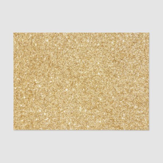 Elegant Faux Gold Glitter Tissuepapier (Voorkant)