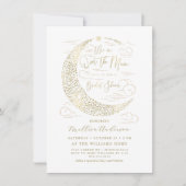 Elegant Faux Gold Harvest Moon Vrijgezellenfeest Kaart (Voorkant)