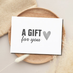 Elegant Faux Gold Heart Beauty Gift Certificate Kortingskaartje