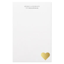 Elegant Faux Gold Heart gepersonaliseerd