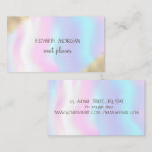 Elegant Faux Gold, holografisch Visitekaartje (Voorkant / Achterkant)
