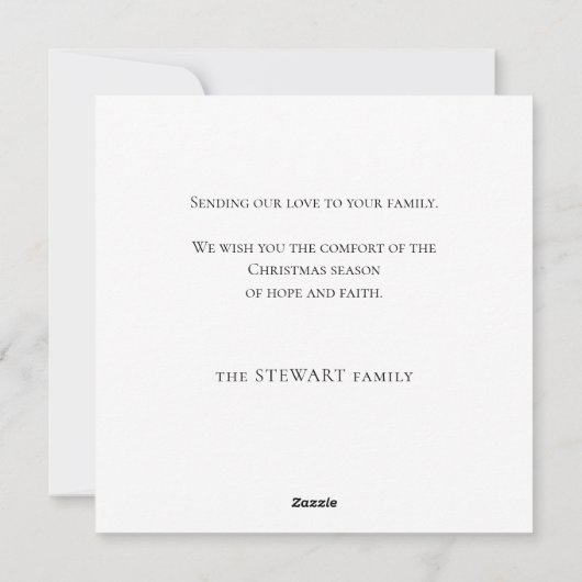 Elegant Faux Gold Hope Calligraphy Script op Black Feestdagenkaart (Achterkant)