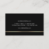 Elegant Faux Gold Humming Bird Visitekaartje (Achterkant)