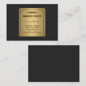 Elegant Faux Gold Label Leather (Voorkant / Achterkant)