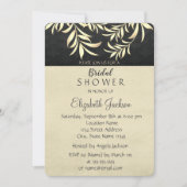 Elegant  Faux Gold Leaves Vrijgezellenfeest Kaart (Voorkant)