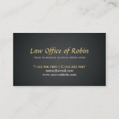 Elegant Faux Gold Libra Professional Visitekaartje (Achterkant)