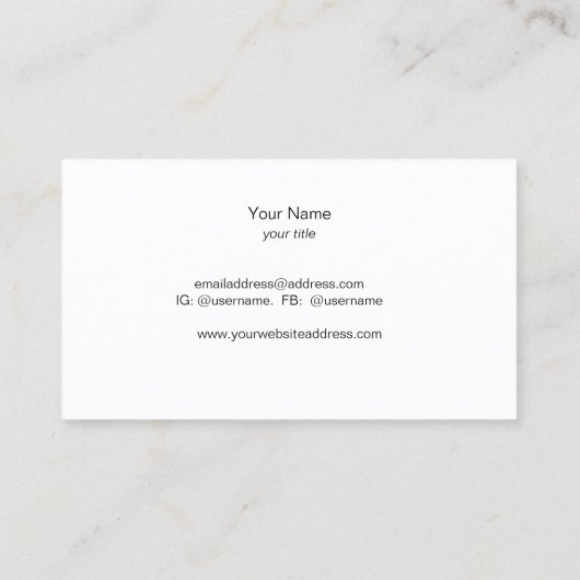 Elegant Faux Gold Lotus Flower Black Visitekaartje (Achterkant)