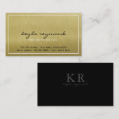 elegant faux gold luxepresentatie visitekaartje (Voorkant / Achterkant)