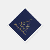 Elegant Faux Gold Merry kerst Servet (Hoek)