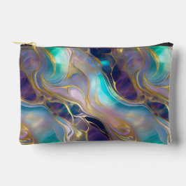 Elegant Faux Gold met Blauwgroen en Paarse Opal St Etui