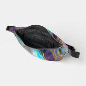 Elegant Faux Gold met Blauwgroen en Paarse Opal St Heuptasje (Open)