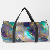 Elegant Faux Gold met Blauwgroen en Paarse Opal St Plunjezak (Voorkant)