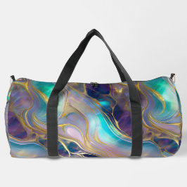 Elegant Faux Gold met Blauwgroen en Paarse Opal St Plunjezak