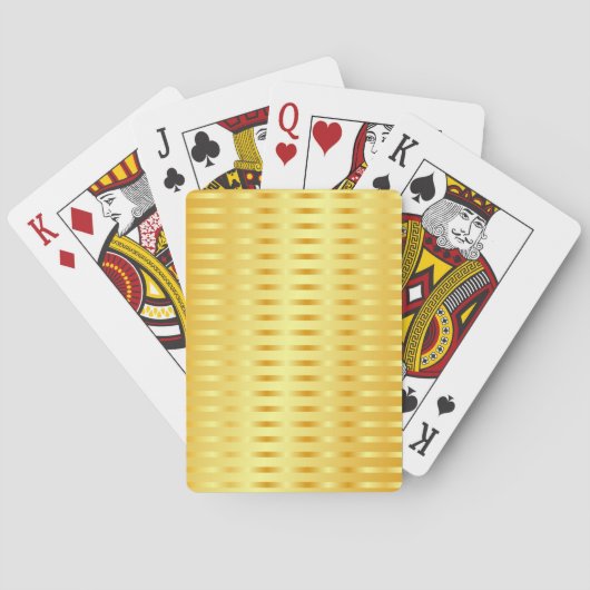 Elegant Faux Gold Metallic look Blank Sjabloon Pokerkaarten (Achterkant)