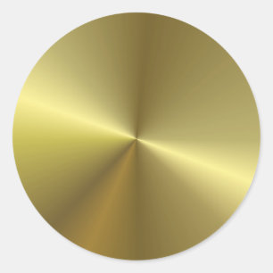 Elegant Faux Gold Metallic look Blank Sjabloon Ronde Sticker