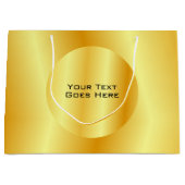 Elegant Faux Gold Metallic look-Sjabloon Groot Cadeauzakje (Voorkant)