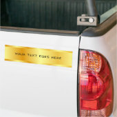 Elegant Faux Gold Modern Glamour Sjabloon Bumpersticker (Op Truck)