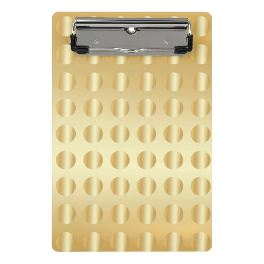 Elegant Faux Gold Modern Glamoureuze Sjabloon Mini Klembord (Voorkant)