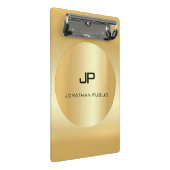 Elegant Faux Gold Modern Monogram Sjabloon Mini Klembord (Schuin)