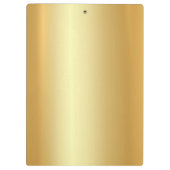 Elegant Faux Gold Modern Monogram Sjabloon Trendy Klembord (Achterkant)