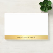 Elegant Faux Gold Modern Professional Sjabloon Post-it® Notes (Kantoor)