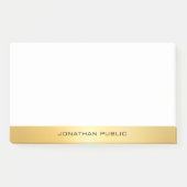 Elegant Faux Gold Modern Professional Sjabloon Post-it® Notes (Voorkant)