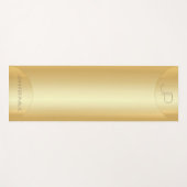Elegant Faux Gold Monogram Trendy Fitness Yogamat (Voorkant (horizontaal))