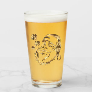 Elegant Faux Gold Santa Claus kerstman Glas