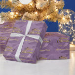 Elegant Faux Gold Script Merry Christmas Pink Cadeaupapier<br><div class="desc">Elegant Faux Gold Script Merry Christmas Roze Kerstcadeau inpakpapier</div>