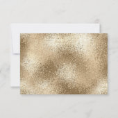 Elegant Faux Gold Shimmer Border Persoonlijke naam Notitiekaartje (Achterkant)