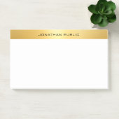 Elegant Faux Gold Sjabloon Moderne Professional Post-it® Notes (Kantoor)