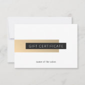 Elegant Faux Gold Stripe White Geometric Beauty (Voorkant)