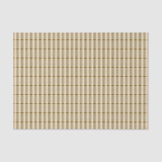Elegant Faux Gold Stripes op witte achtergrond Tissuepapier (Voorkant)