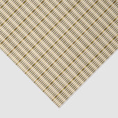 Elegant Faux Gold Stripes op witte achtergrond Tissuepapier (Detail)