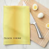 Elegant Faux Gold Voeg Jouw tekst Sjabloon toe Theedoek (Quarter Fold)